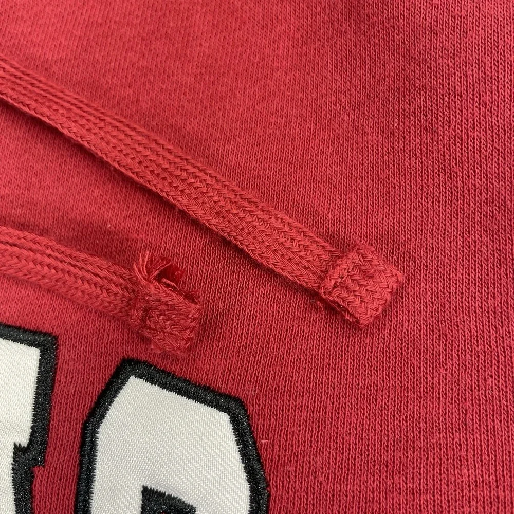 Vtg Y2K Arkansas Razorbacks Hoodie Mens S‎ Red Sweatshirt Student NCAA Sweater